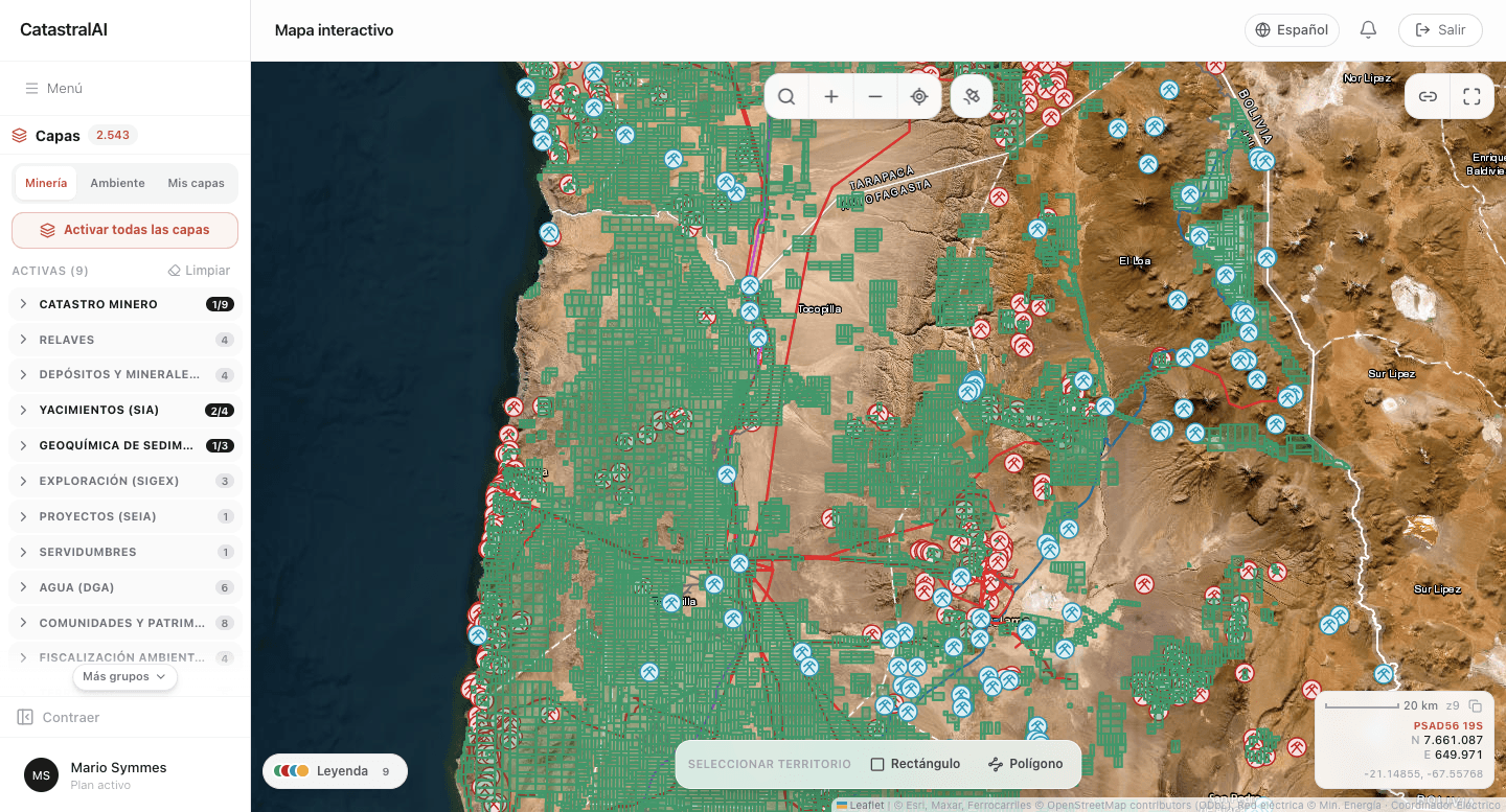 CatastralAI — inteligencia territorial para minería